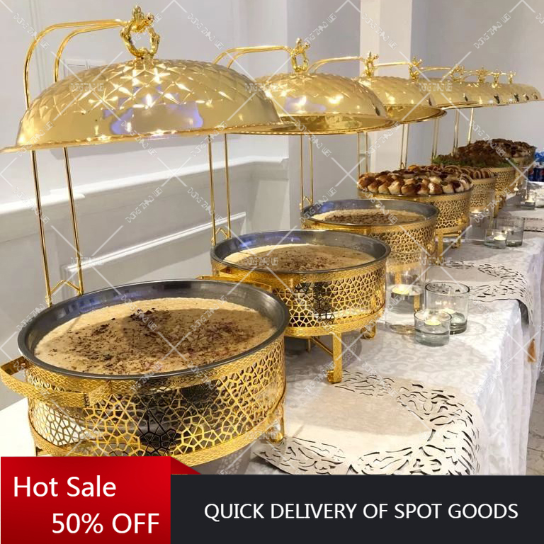 Bain Marie Food Warmer - Kitchen Restaurant Stainless Steel Chafer Hotel