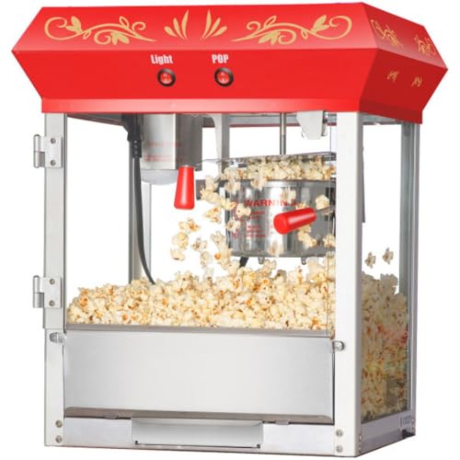 Commercial Popcorn Machine - Popcorn Machine 4oz Popper with Stainless-Steel