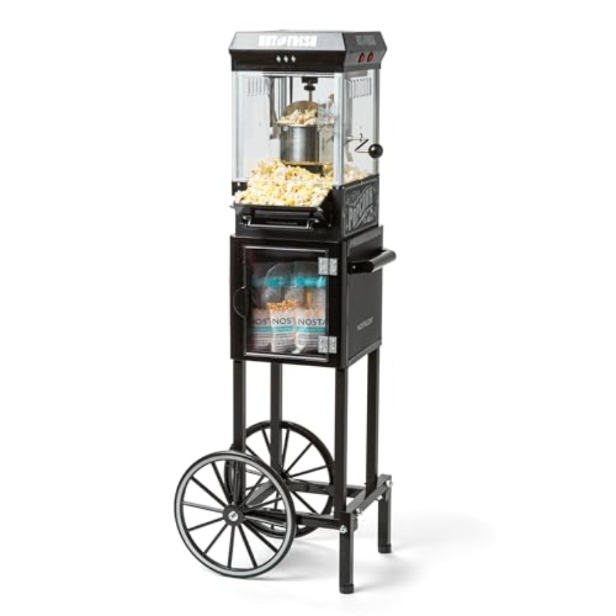 Commercial Popcorn Machine - Popcorn Maker Machine Professional Cart with