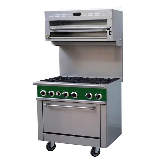 Commercial Kitchen Oven - Gas Stove Perfex Gas 6 Burner