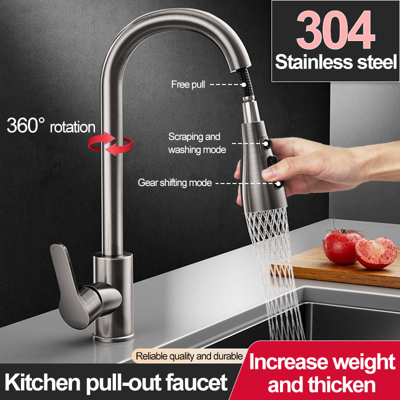 Stainless steel kitchen pull-o - Commercial Kitchen Faucet ulasan dan harga