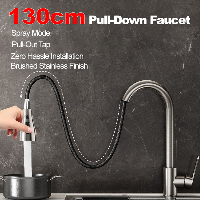 Stainless steel kitchen pull-o - Commercial Kitchen Faucet ulasan dan harga