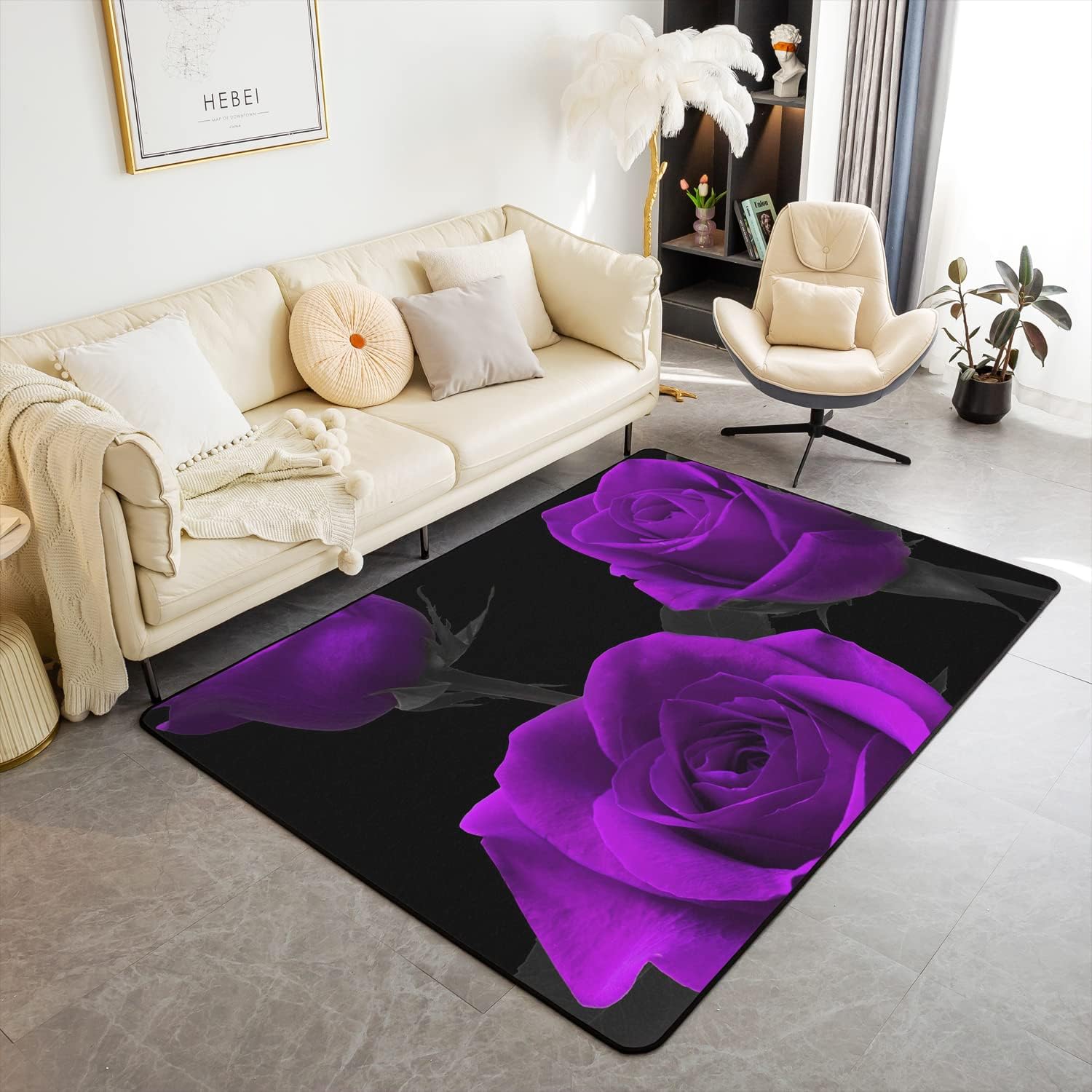 Blue Rose Flower on Black Back - Commercial Kitchen Background ulasan dan harga