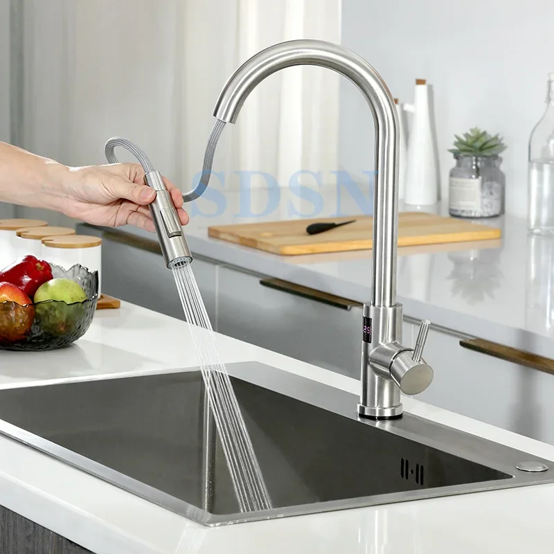 Digital Touch on Kitchen Fauce - Commercial Kitchen Faucet ulasan dan harga