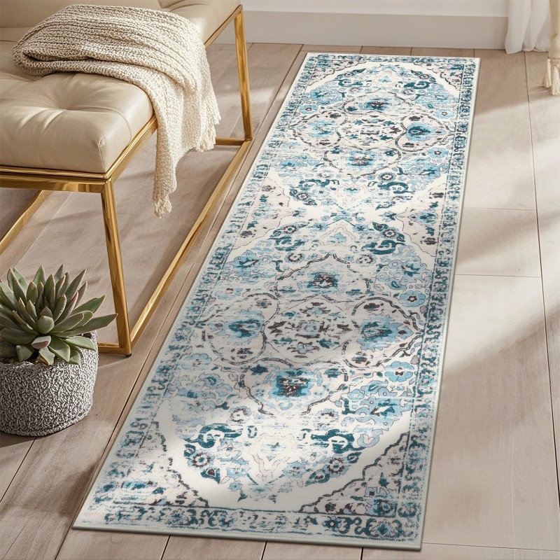 Nautical Runner Rug Deep Blue  - Commercial Kitchen Background ulasan dan harga