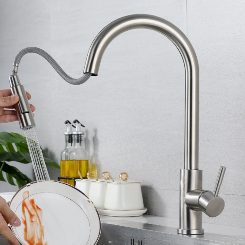 Modern Matte Black Kitchen Fau - Commercial Kitchen Faucet ulasan dan harga