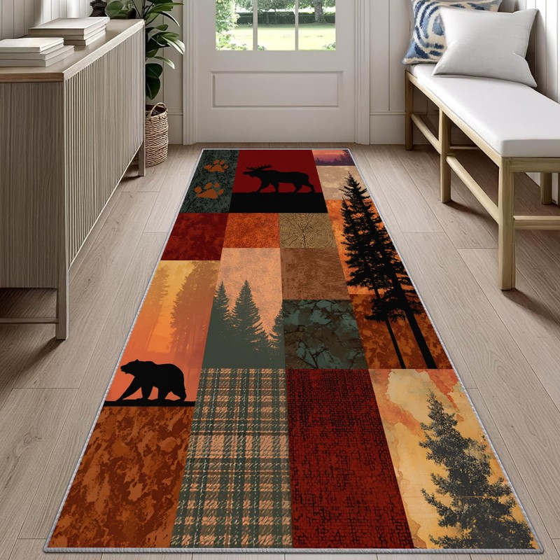 Colorful Tiger Runner Rug Pink - Commercial Kitchen Background ulasan dan harga
