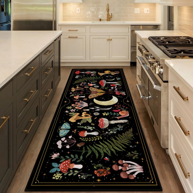 Persian Floral Runner Rug Beig - Commercial Kitchen Background ulasan dan harga