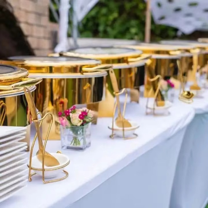 Gold 6L Stainless Steel Round  - Bain Marie Food Warmer ulasan dan harga