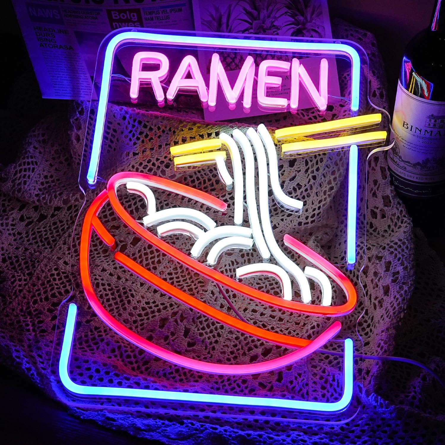 USB Dimmable Ramen Bowl Neon S - Commercial Kitchen Japanese ulasan dan harga