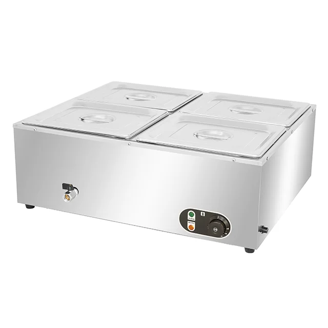 #4-pots Bain Marie commercial  - Bain Marie Food Warmer ulasan dan harga