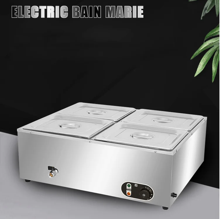 #4-pots Bain Marie commercial  - Bain Marie Food Warmer ulasan dan harga