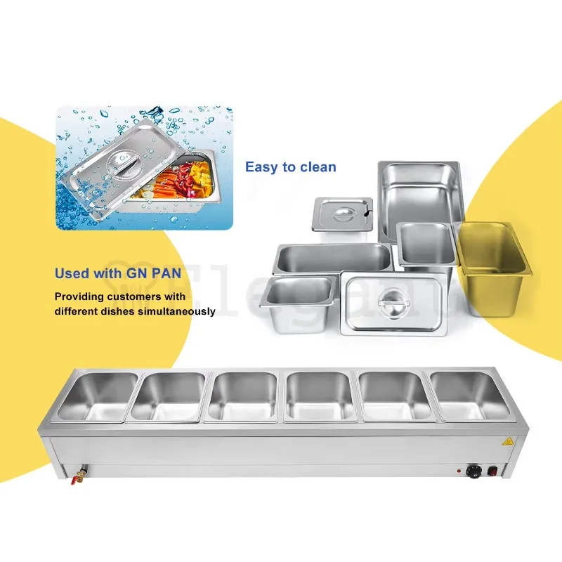 Commercial Food Warmer Steam T - Bain Marie Food Warmer ulasan dan harga