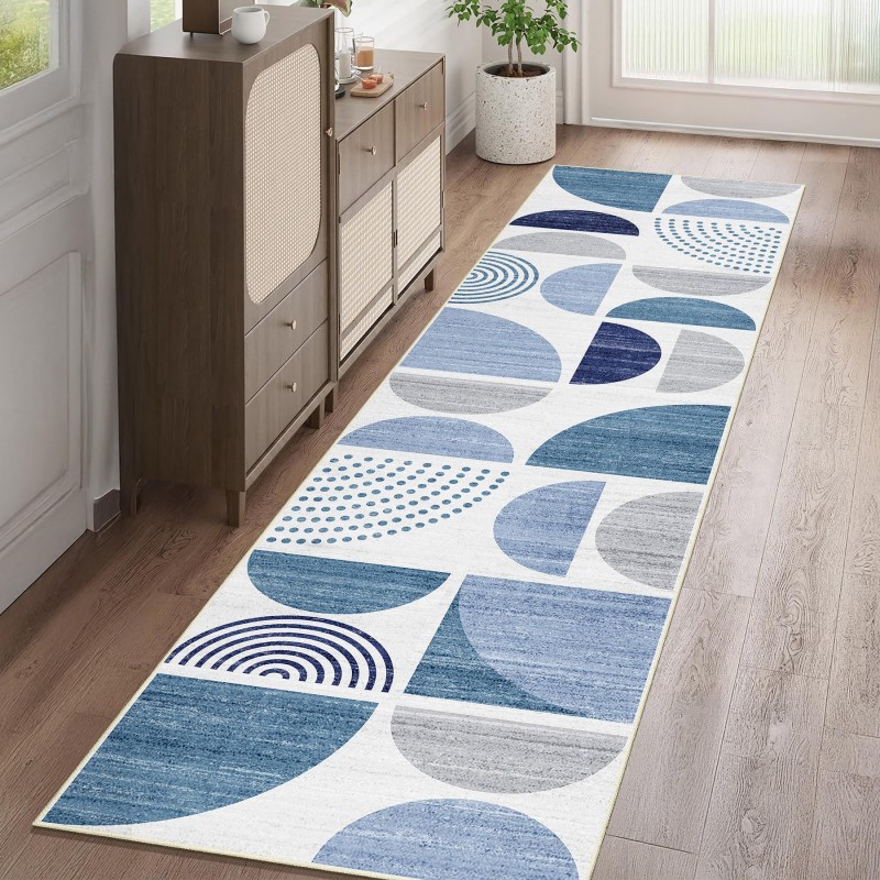 Leopard Print Runner Rug Teal  - Commercial Kitchen Background ulasan dan harga