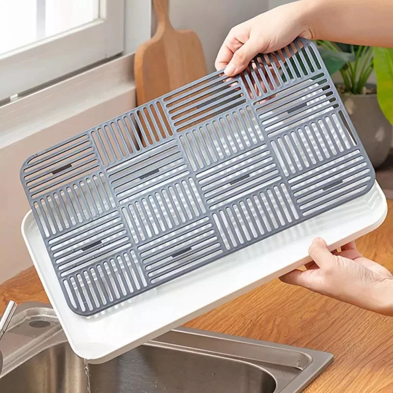 Plastic Drain Rack Dish Cup Dr - Commercial Kitchen Floor ulasan dan harga
