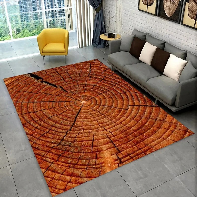 3D Wood Grain Retro Area Rug L - Commercial Kitchen Floor ulasan dan harga