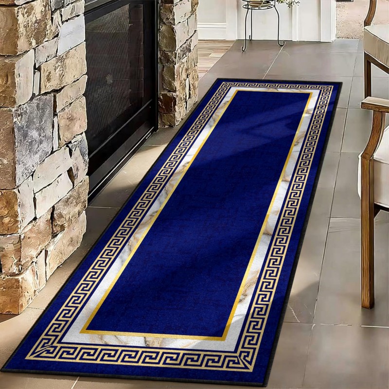 Abstract Art Runner Rug Blue Y - Commercial Kitchen Floor ulasan dan harga