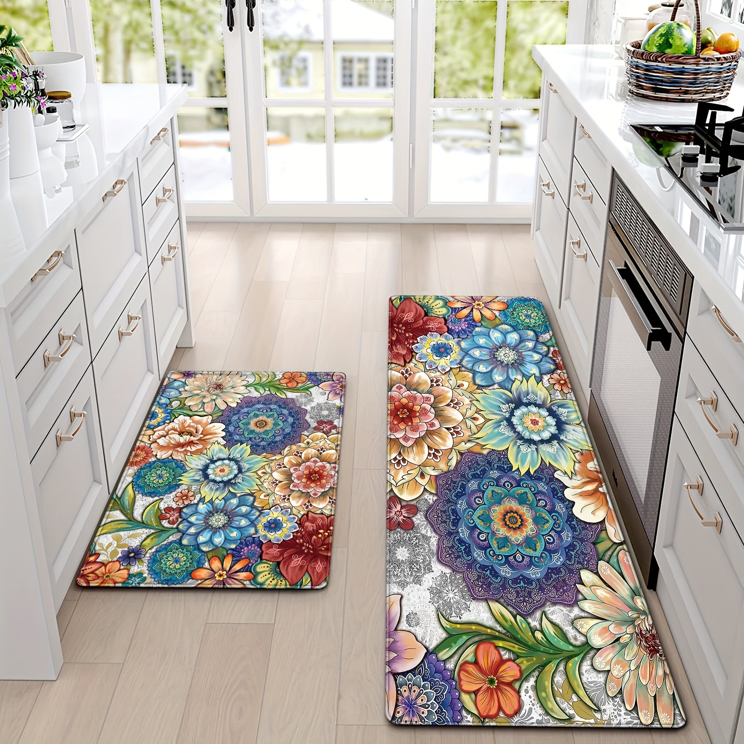 Vintage Floral Pattern Kitchen - Commercial Kitchen Background ulasan dan harga