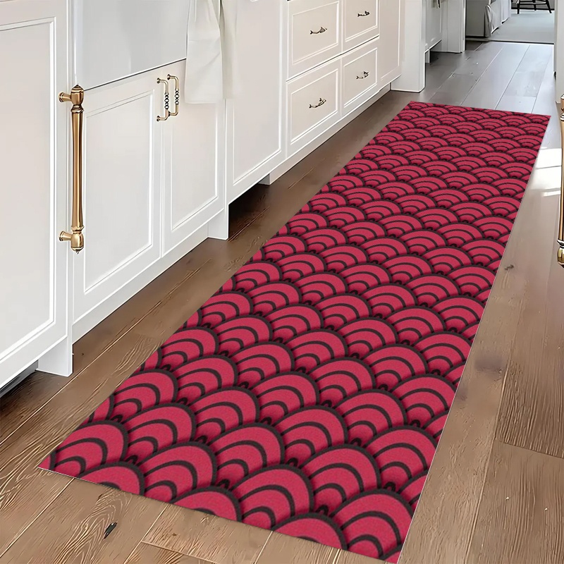 Red Japanese Wave Runner Rug A - Commercial Kitchen Japanese ulasan dan harga