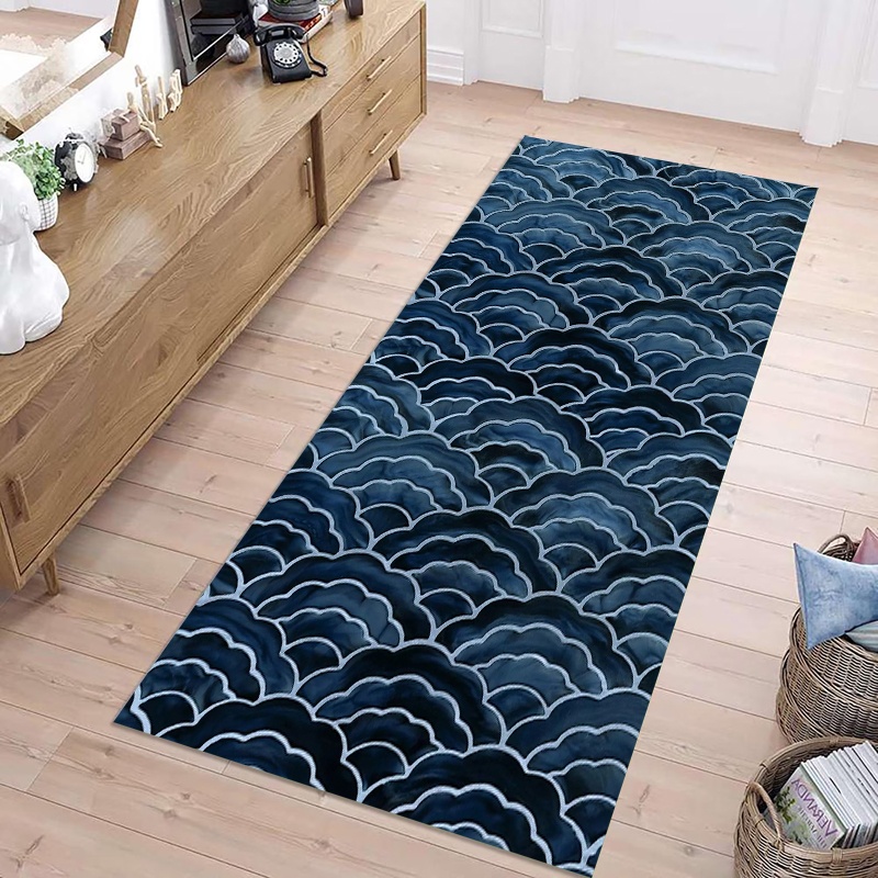 Red Japanese Wave Runner Rug A - Commercial Kitchen Japanese ulasan dan harga