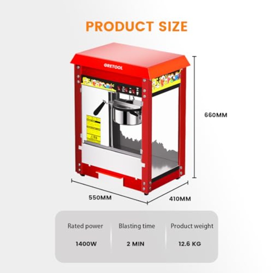 Commercial Popcorn Machine 8 O - Commercial Popcorn Machine ulasan dan harga