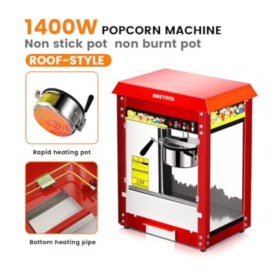 Commercial Popcorn Machine 8 O - Commercial Popcorn Machine ulasan dan harga