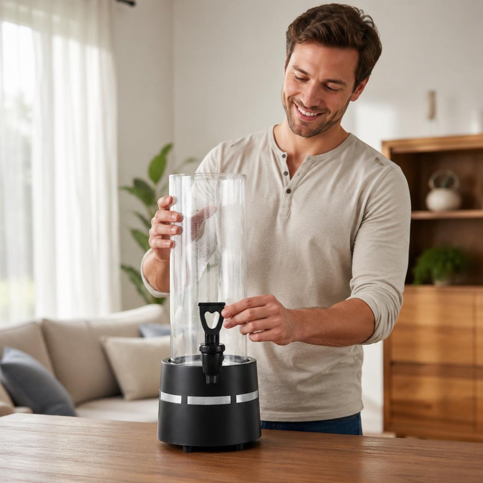 LED Beer Dispenser Large Capac - Cold Drink Dispenser ulasan dan harga