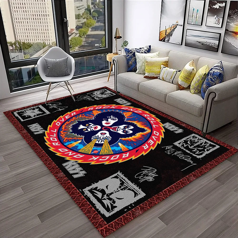 Retro KISS Rock Band Carpet Ru - Commercial Kitchen Floor ulasan dan harga