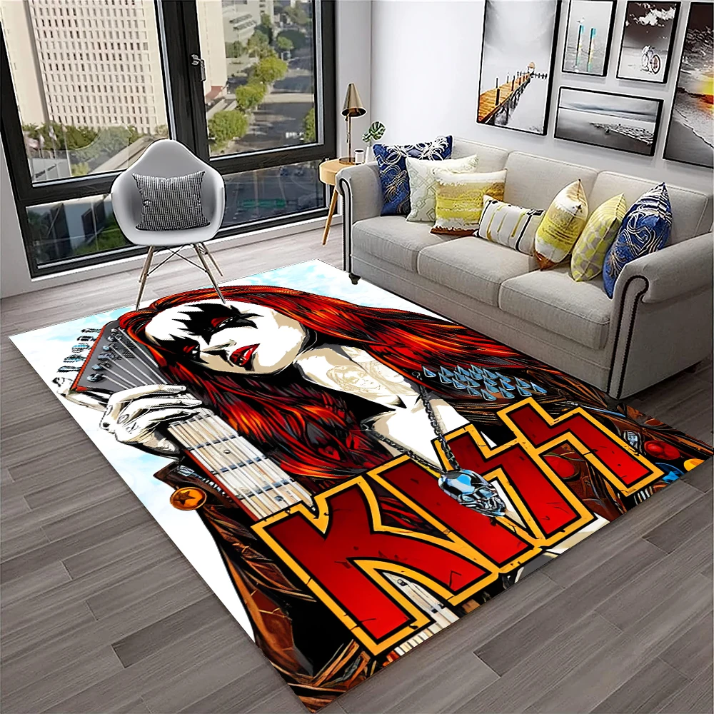 Retro KISS Rock Band Carpet Ru - Commercial Kitchen Floor ulasan dan harga