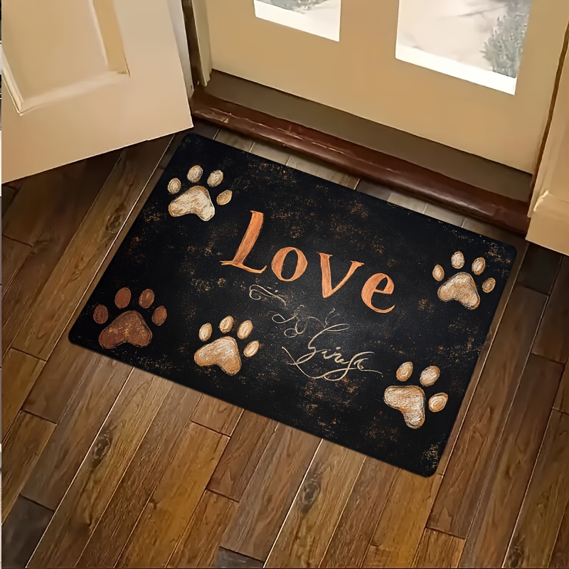 Cat Dog Paw Print Pattern Kitc - Commercial Kitchen Background ulasan dan harga