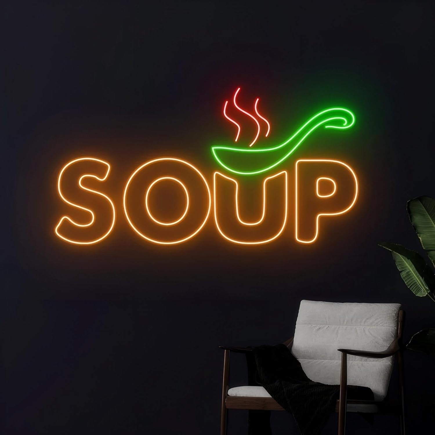 Soup Neon Sign USB Powered Foo - Commercial Kitchen Japanese ulasan dan harga