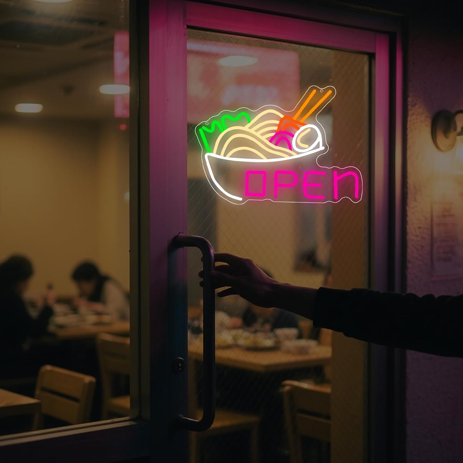 Ramen Bowl Neon Light Open LED - Commercial Kitchen Japanese ulasan dan harga