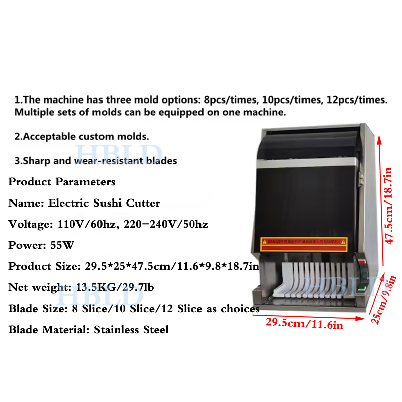 Electric Sushi Slicer for Snac - Commercial Kitchen Japanese ulasan dan harga
