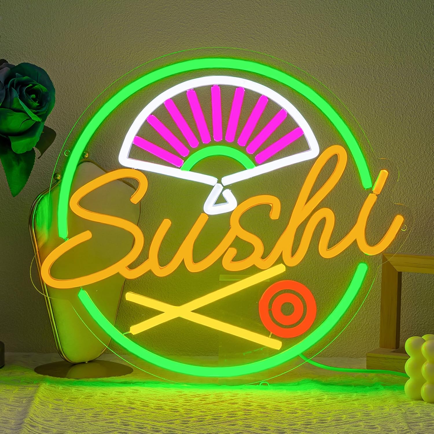 Sushi Neon Sign for Wall Decor - Commercial Kitchen Japanese ulasan dan harga