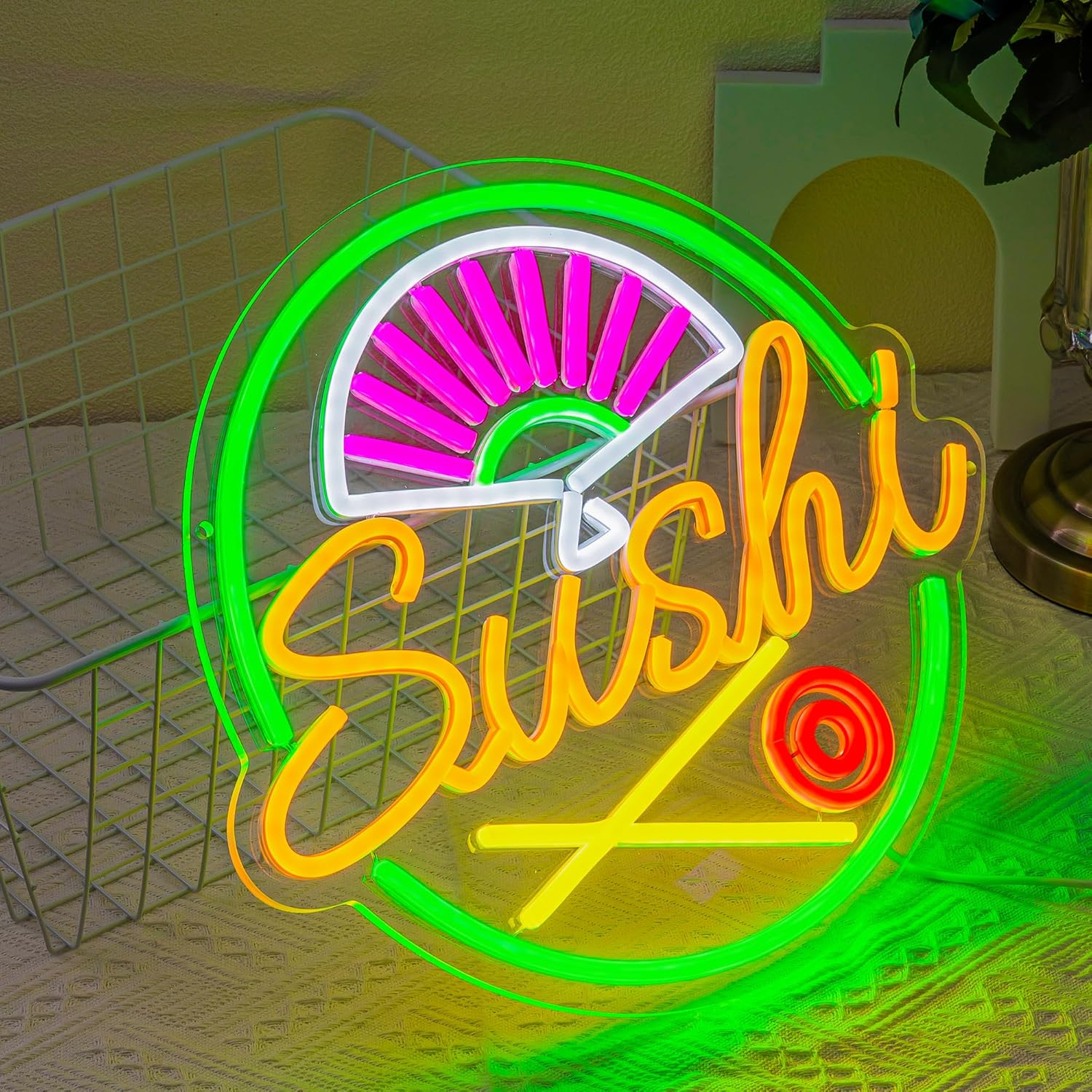 Sushi Neon Sign for Wall Decor - Commercial Kitchen Japanese ulasan dan harga