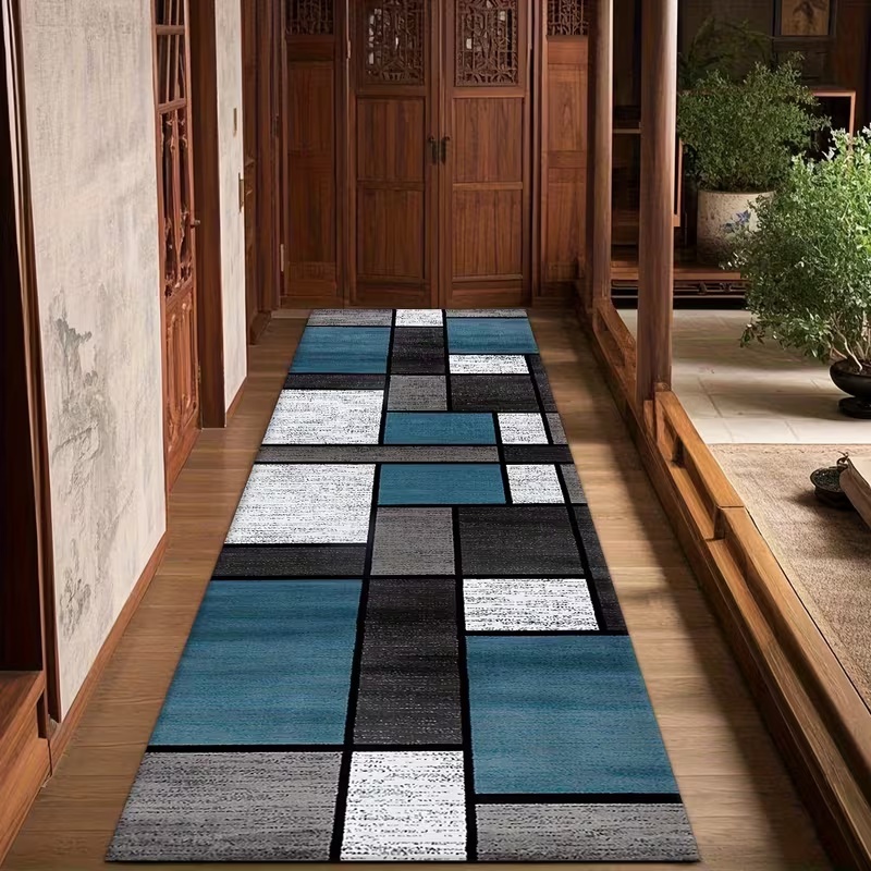Modern Geometric Patchwork Run - Commercial Kitchen Floor ulasan dan harga