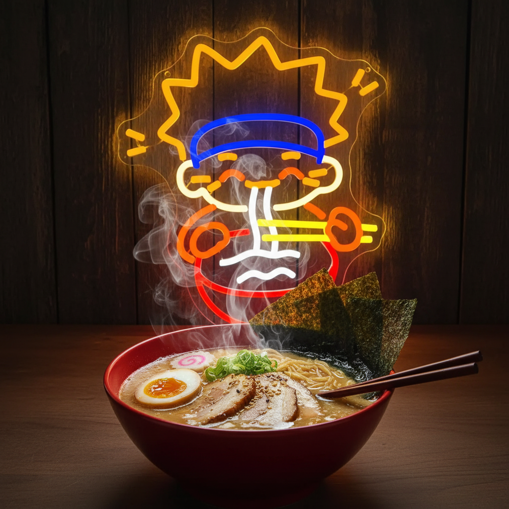 Anime Ramen LED Neon Sign Dimm - Commercial Kitchen Japanese ulasan dan harga