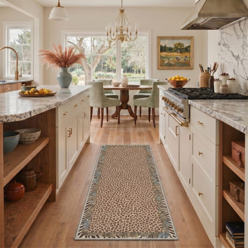 Mushroom Butterfly Runner Rug  - Commercial Kitchen Background ulasan dan harga