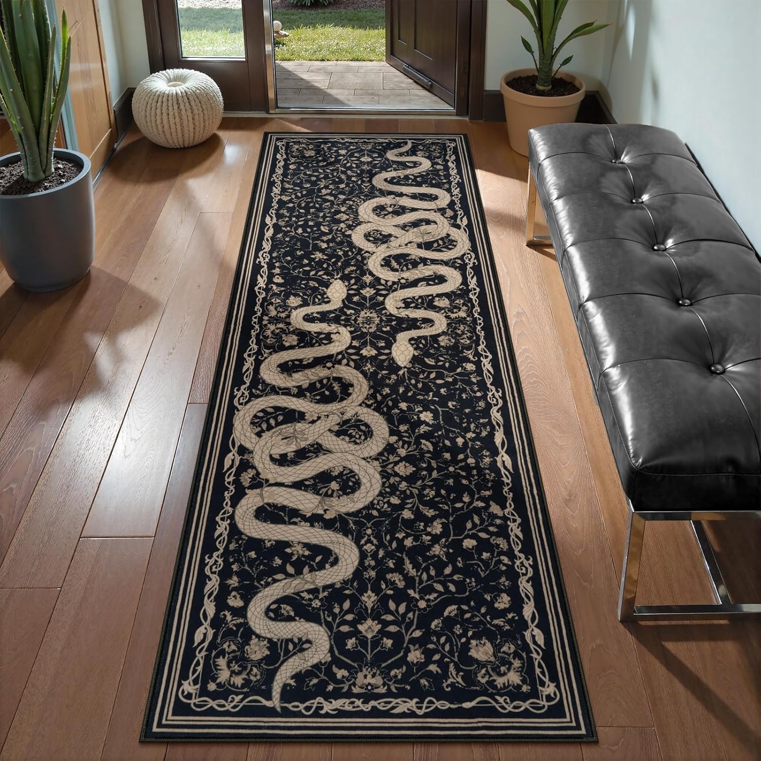 Hallway Carpet Runner Rug Blac - Commercial Kitchen Floor ulasan dan harga