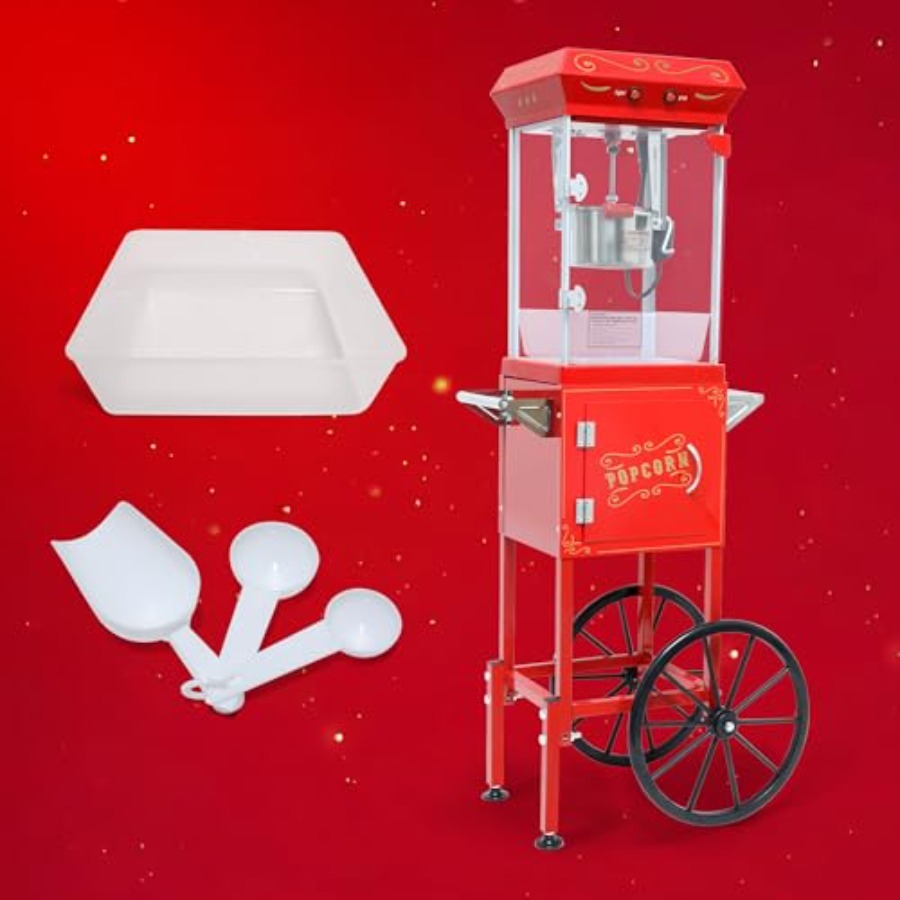 Popcorn Machine with Cart on W - Commercial Popcorn Machine ulasan dan harga