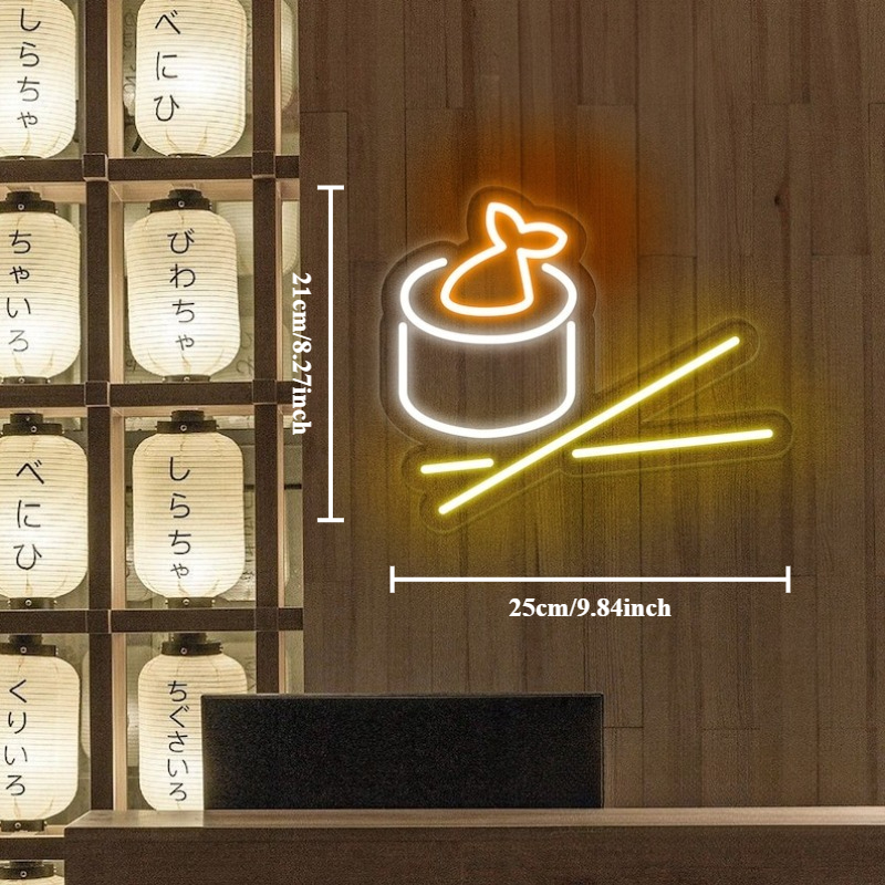Sushi Roll Chopsticks LED Neon - Commercial Kitchen Japanese ulasan dan harga
