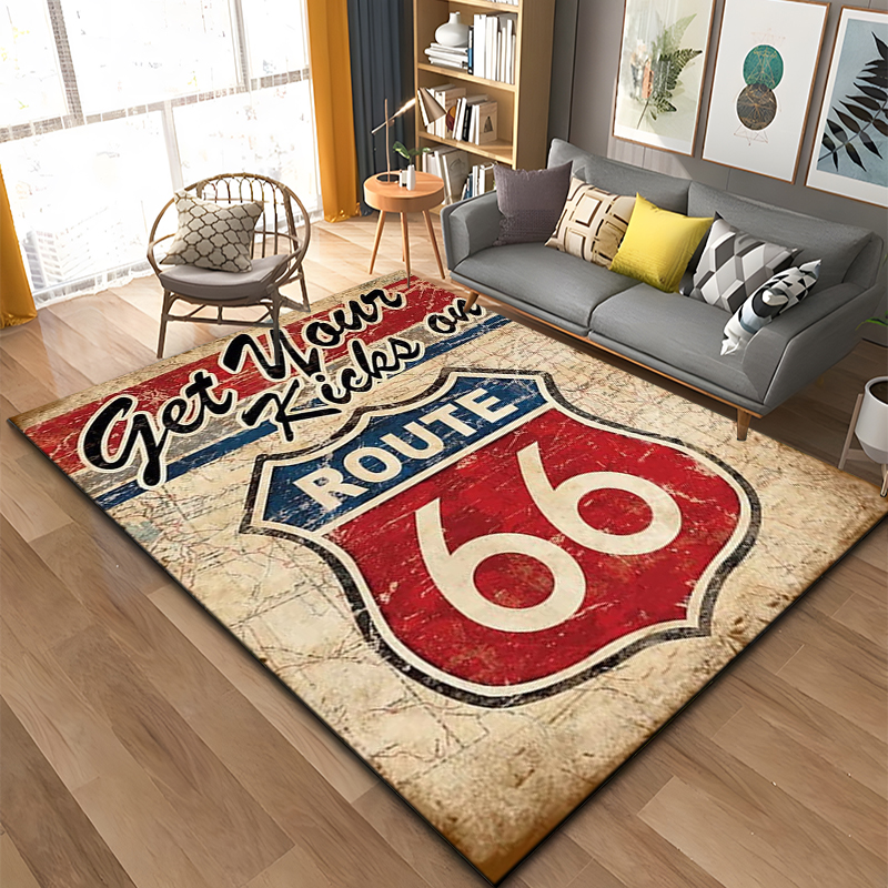 Historic Route 66 Pattern Rug  - Commercial Kitchen Floor ulasan dan harga