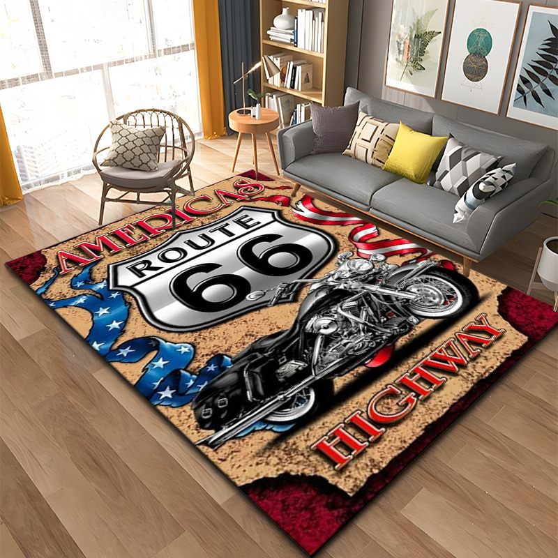 Historic Route 66 Pattern Rug  - Commercial Kitchen Floor ulasan dan harga