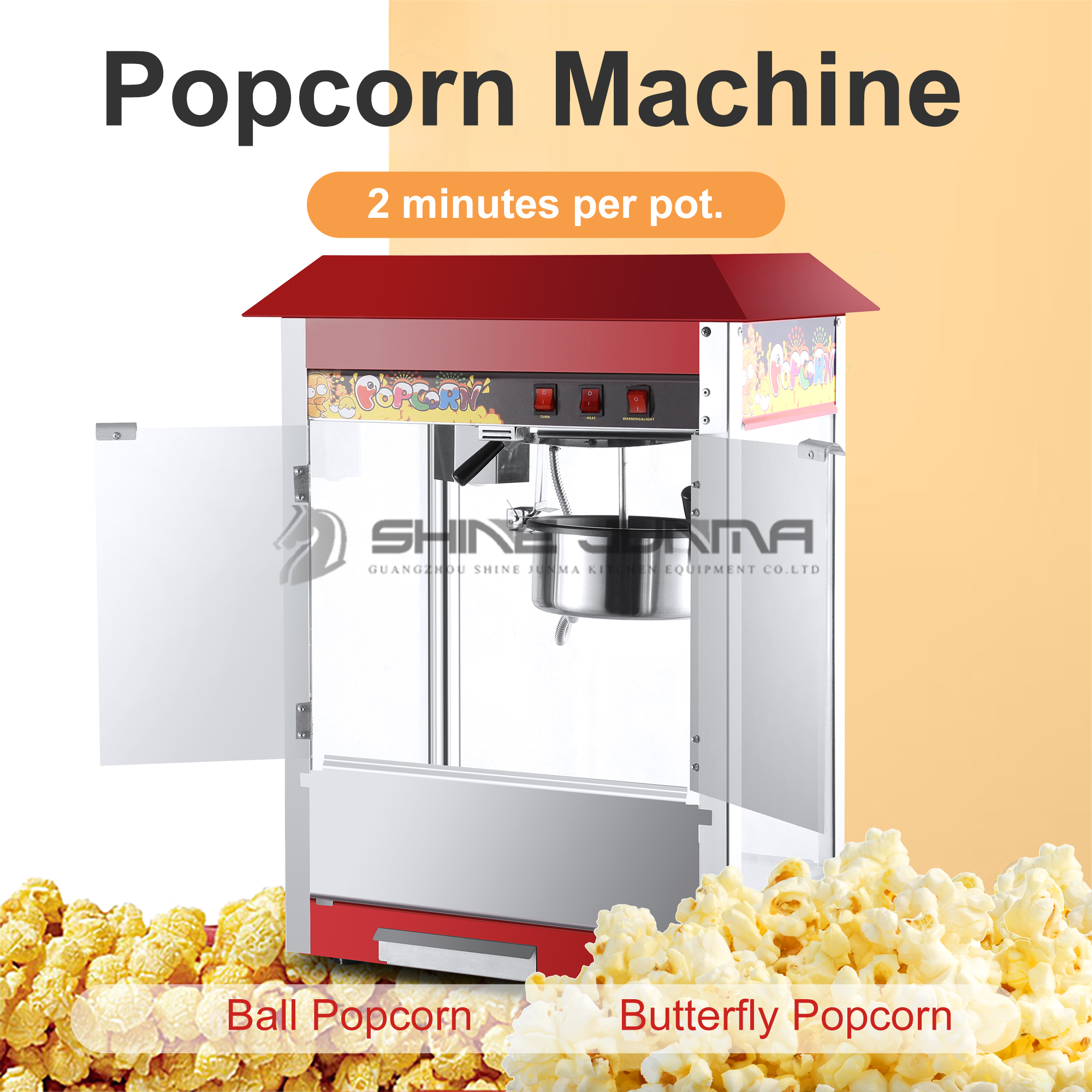 Red Roof Commercial Electric P - Commercial Popcorn Machine ulasan dan harga