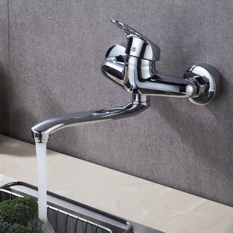 Double Hole Sink Faucet Kitche - Commercial Kitchen Faucet ulasan dan harga