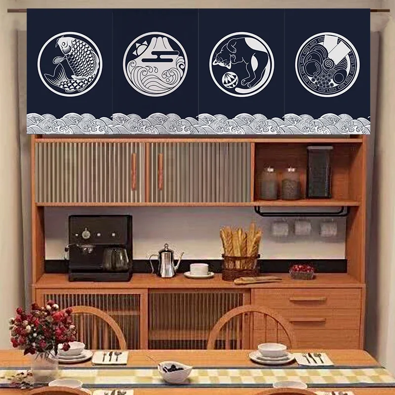 Japanese Short Curtain Decorat - Commercial Kitchen Japanese ulasan dan harga
