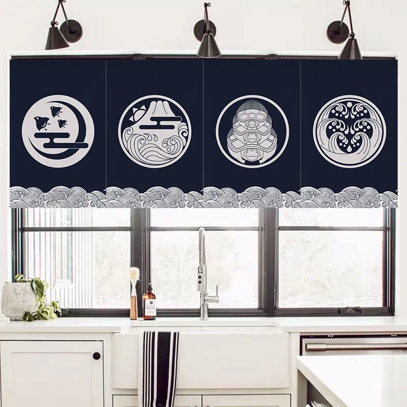 Japanese Short Curtain Decorat - Commercial Kitchen Japanese ulasan dan harga
