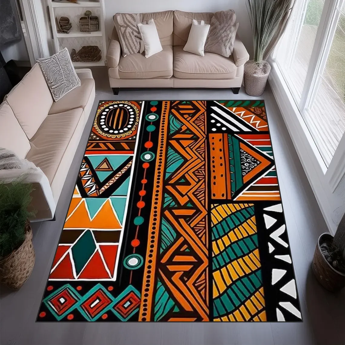 African Savannah Area Rug Ethn - Commercial Kitchen Floor ulasan dan harga