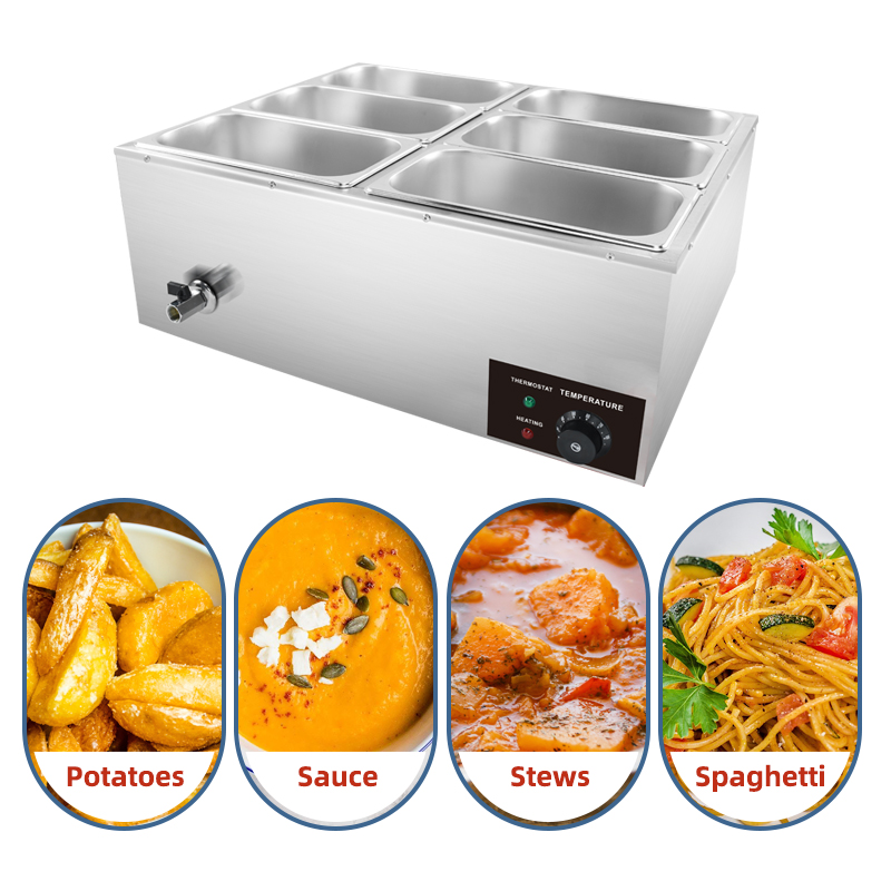 Stainless Steel Electric Food  - Bain Marie Food Warmer ulasan dan harga