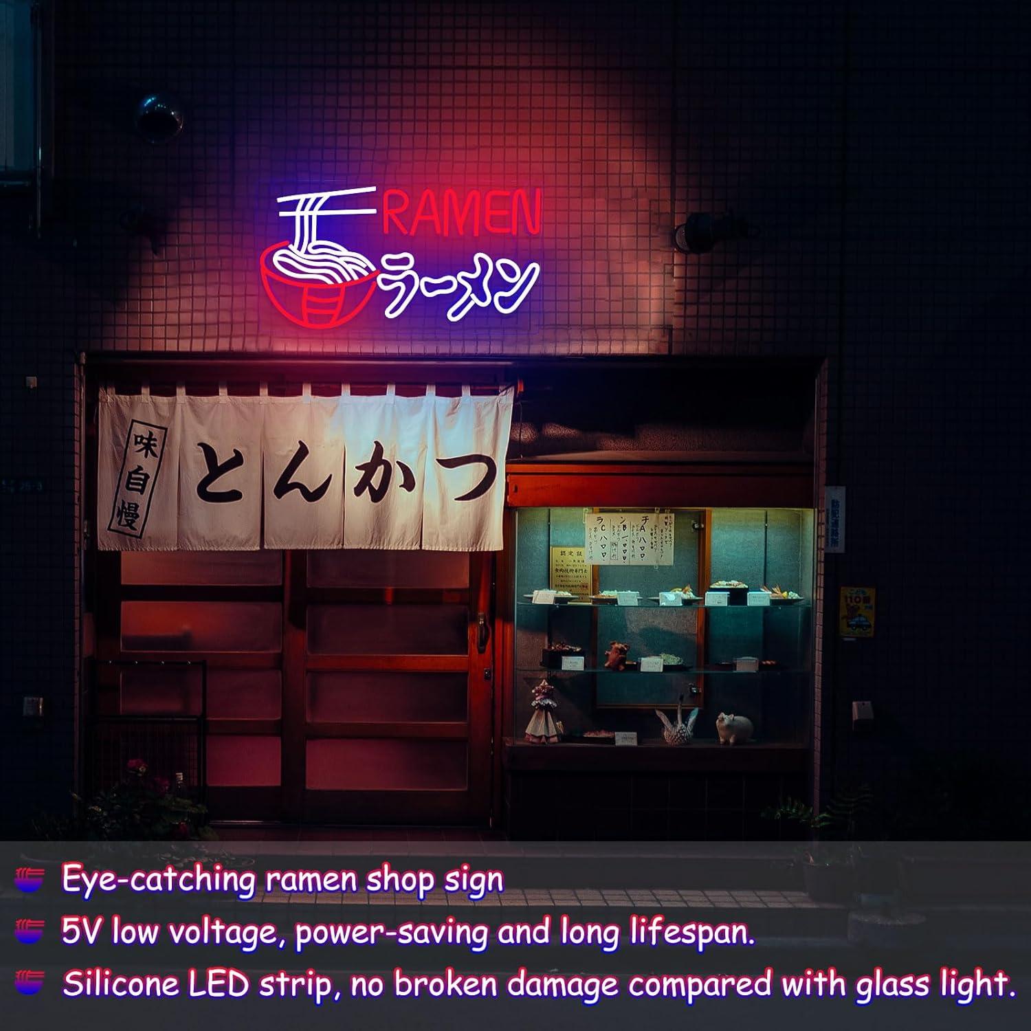 Ramen Neon Sign Japanese Noodl - Commercial Kitchen Japanese ulasan dan harga
